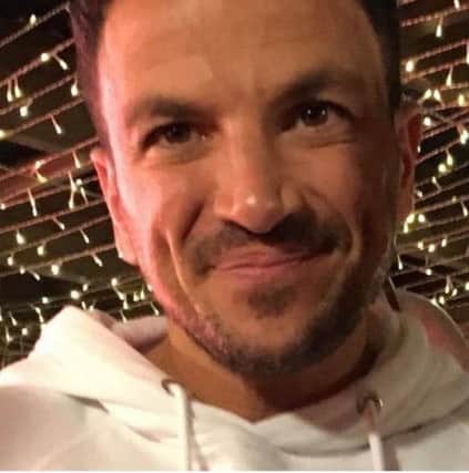 Peter Andre at the Skegness restaurant.